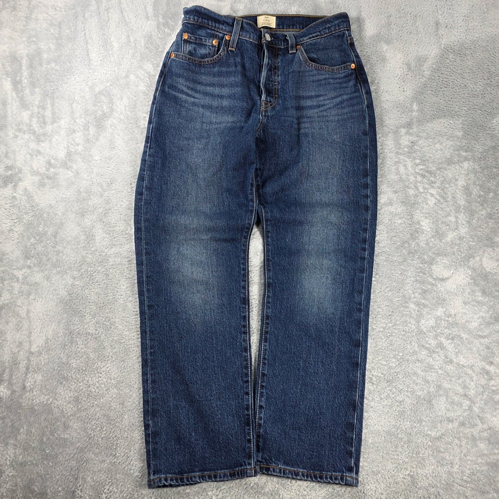 Levi's 501C Curve Premium High Rise Straight Leg Jeans Blue W29 L28 Denim
